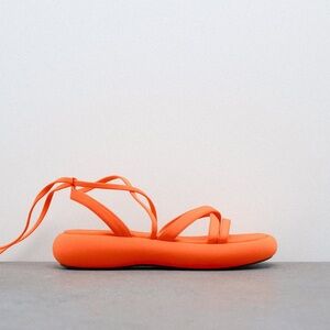 Zara strappy flat sandals